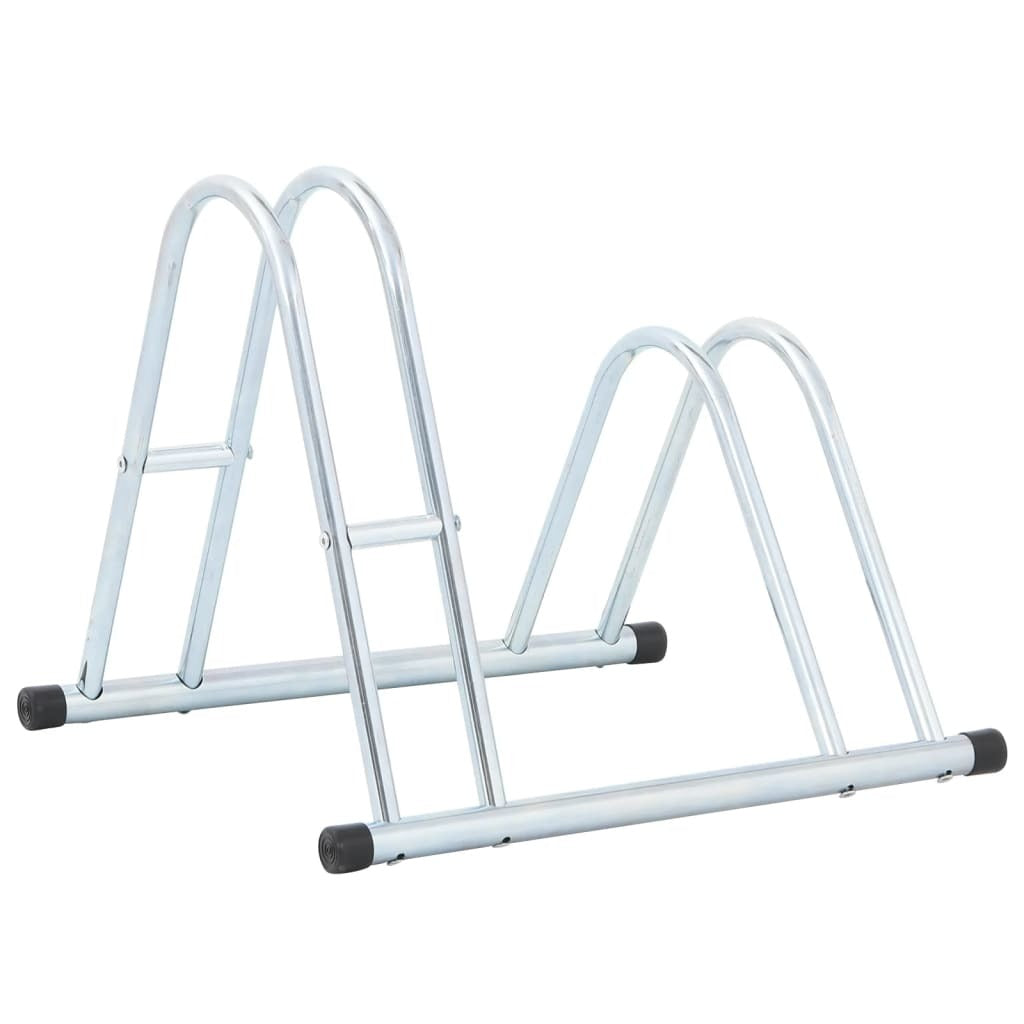 Bicycle Stand for 2 Bikes Floor Freestanding Galvanized Steel