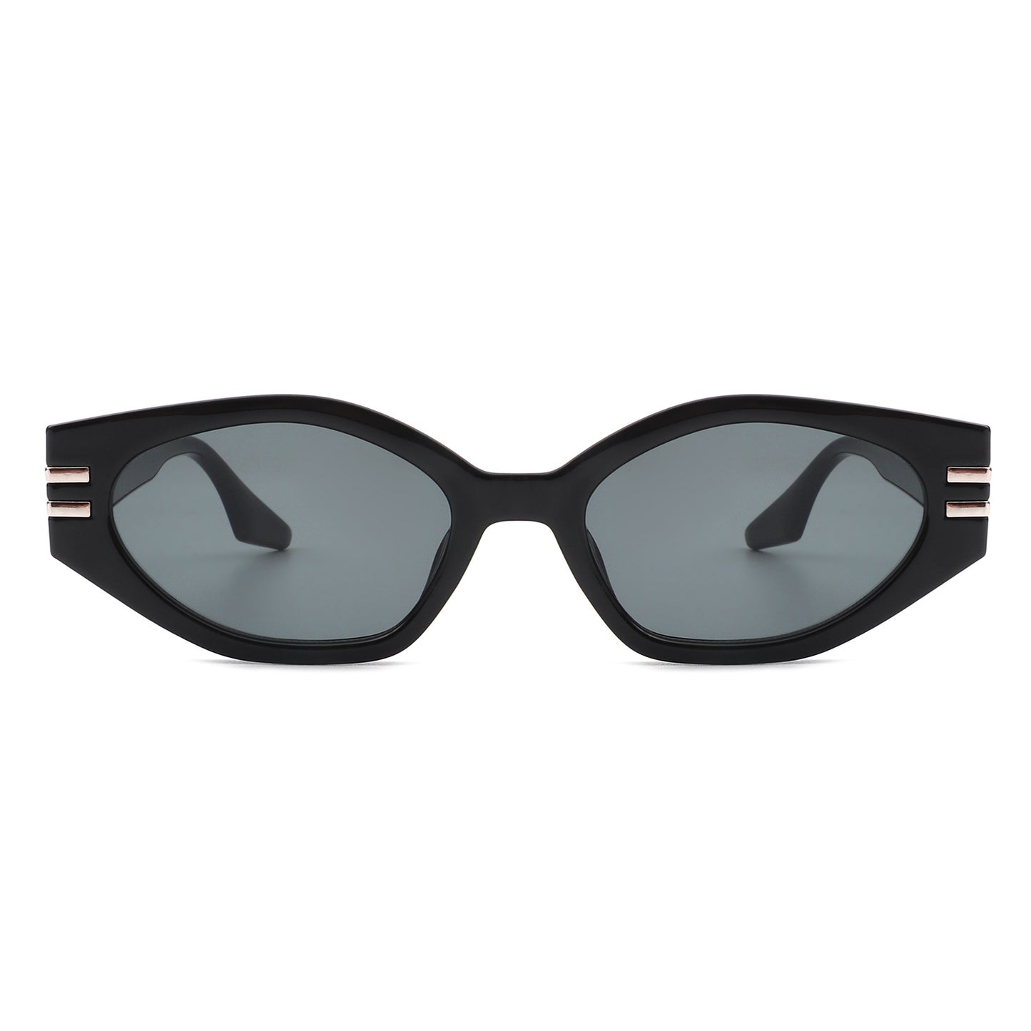 Oval Slim Retro Narrow Cat Eye Fashion Sunglasses