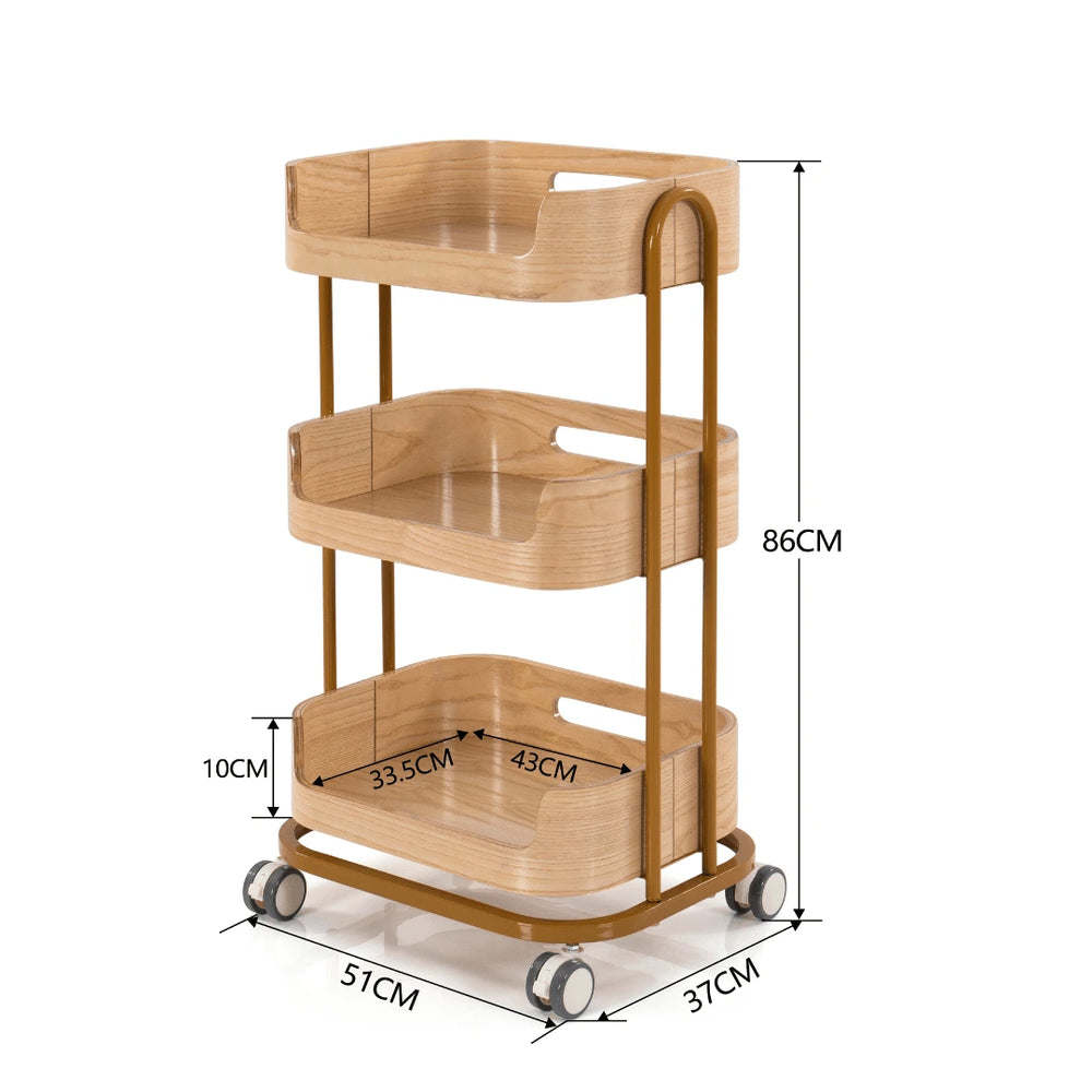 Malisa Beauty Trolleys Rolling Salon Cart