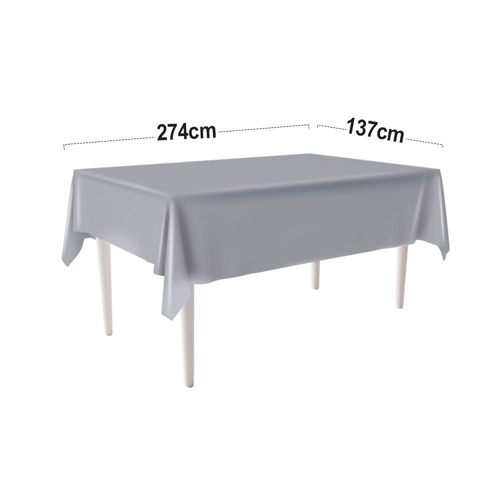 12 Pack Light Blue Tablecloths Disposable Tablecloths Light Blue Table Cloths for Parties Birthdays Graduations Restaurants Weddings Picnics137*274cm