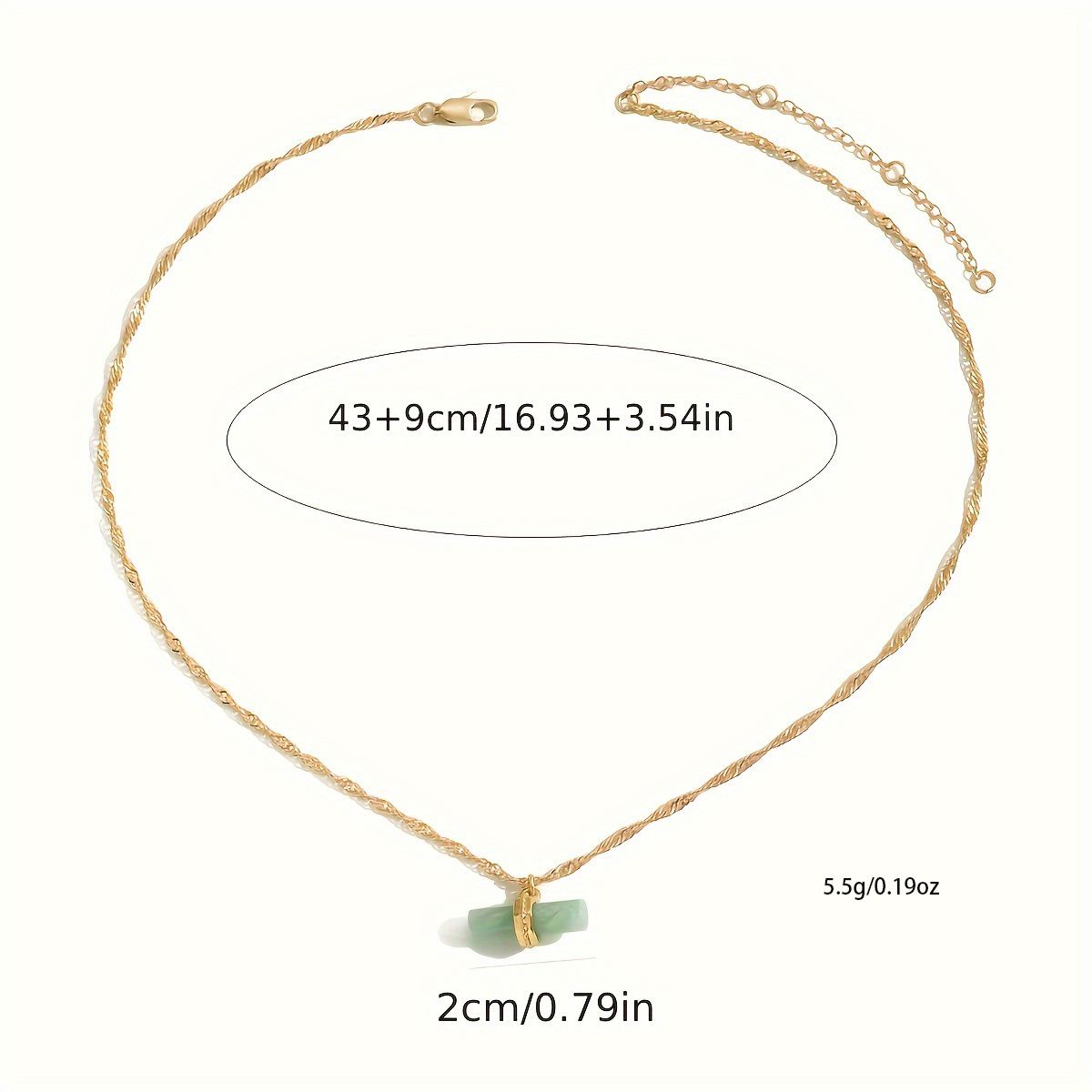 "Golden Chain Jade Pendant Necklace for  Women - Elegant and Stylish Accessory"
