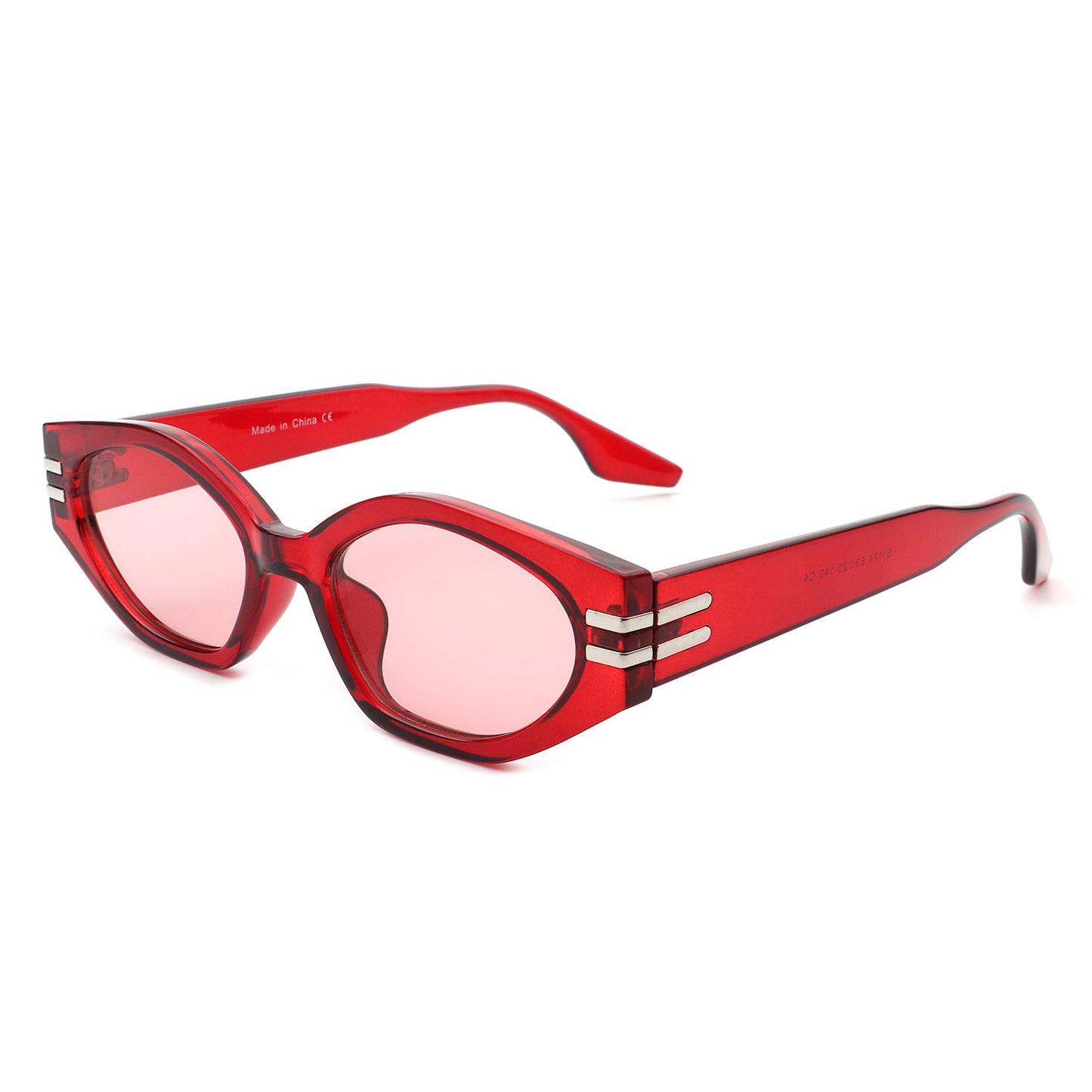 Oval Slim Retro Narrow Cat Eye Fashion Sunglasses