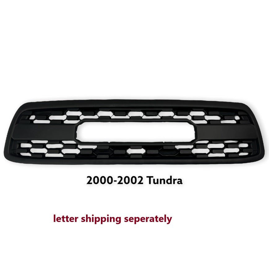 Front Gril For 1st Gen 2000 2001 2002 Toyota Tundra TRD Pro Grill With Letters Matte Black