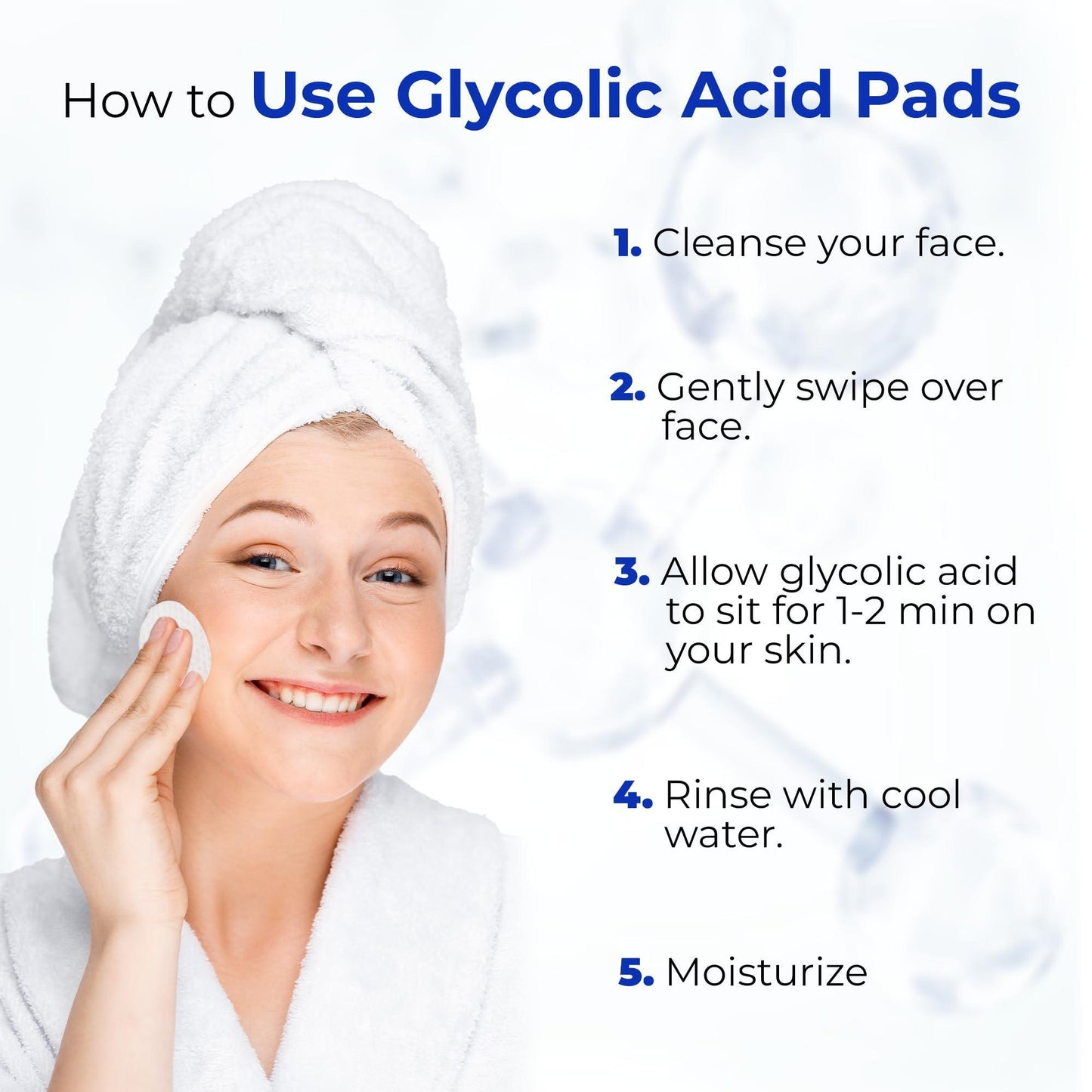 Glycolic Acid Pads 35% Anti Aging Treatment for Clearer Smoother Skin Glycolic Acid Peel Pads For Dark Spots Acne and Wrinkles Infused with Hyaluronic Acid and Retinol 60 Pads