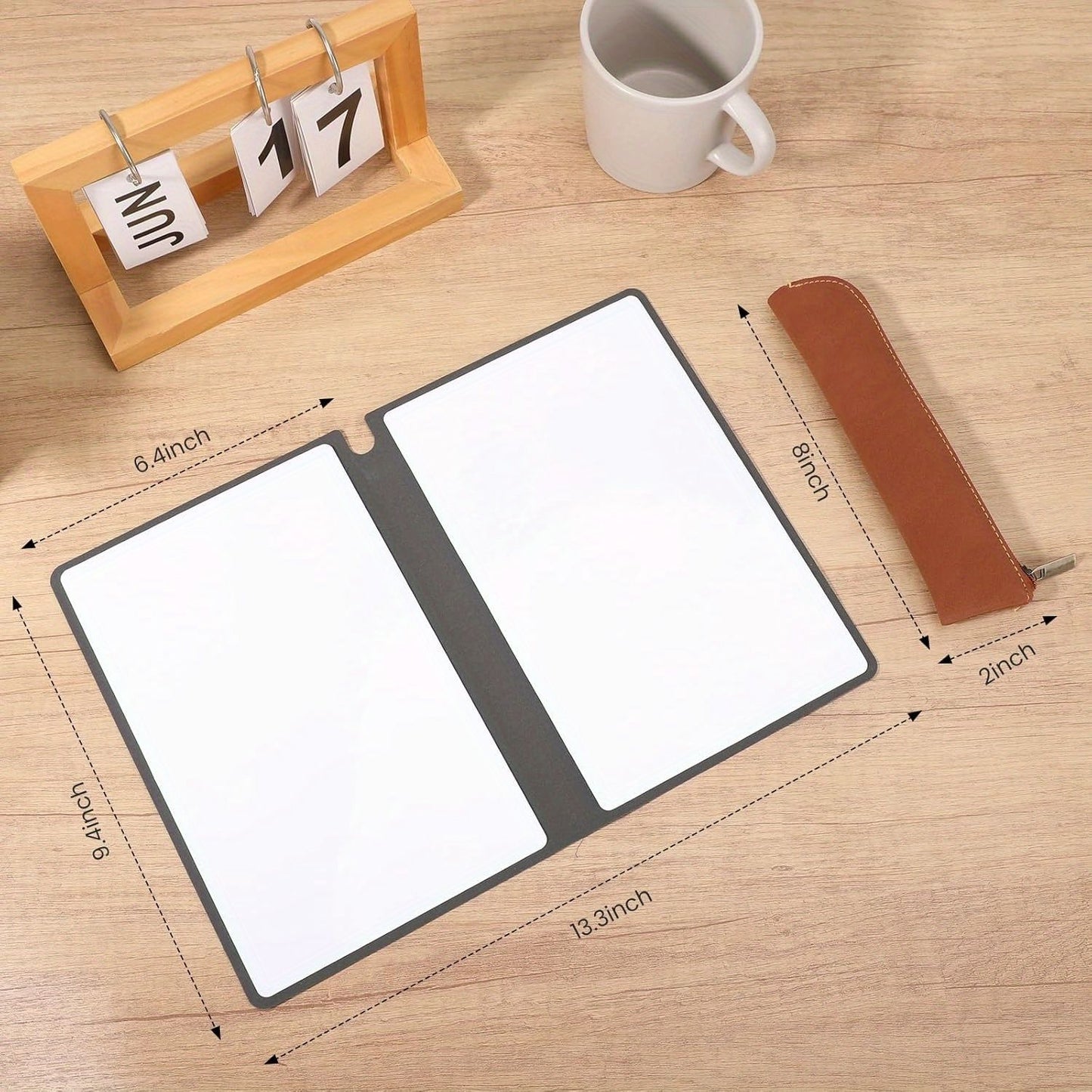 Small Dry Erase Board, Double Sided Folding Whiteboards, Mini Portable Foldable Whiteboard 9.4x6.4 Inch, Use the Board to Write Your Notes, Chores, Activities, Goals and to-dos, Personal Marker Board