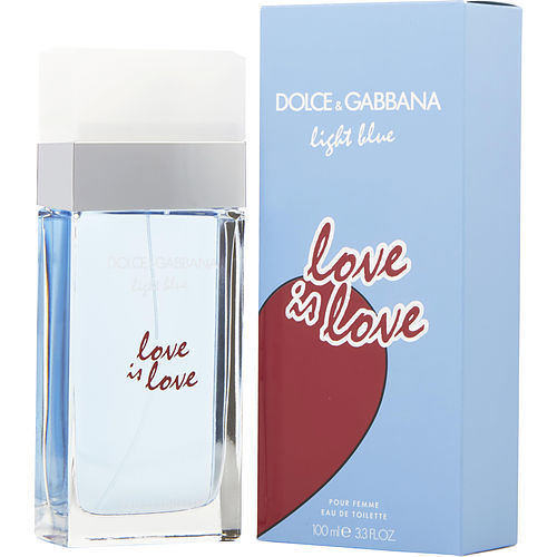 D & G LIGHT BLUE LOVE IS LOVE by Dolce & Gabbana EDT SPRAY 3.3 OZ