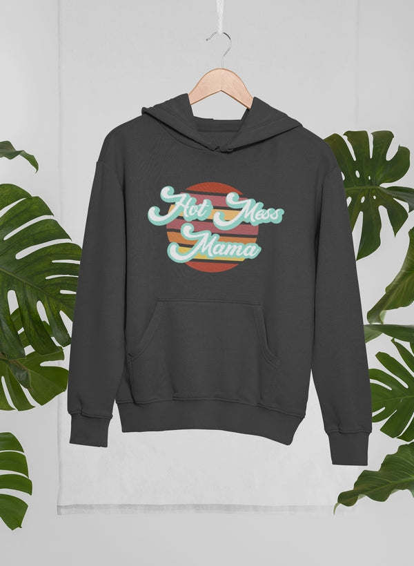 Retro Hot Mess Mama Hoodie