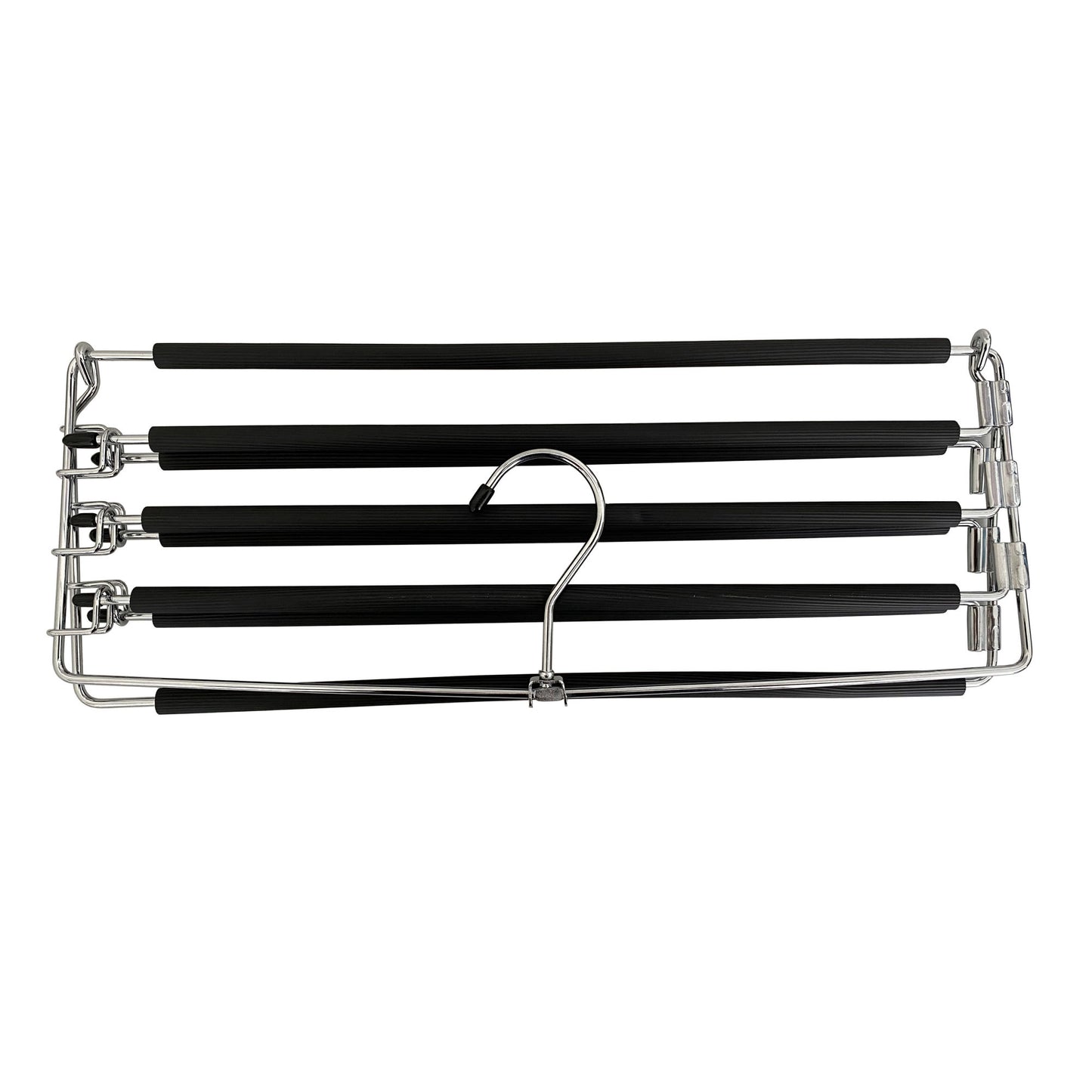 Metal Hanger Space Saving for Closet Organization | Heavy Duty Foam Padding, Non-Slip & Removable Trouser Bar for Convenient Functionality