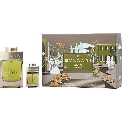 BVLGARI MAN WOOD ESSENCE by Bvlgari EAU DE PARFUM SPRAY 3.4 OZ & EAU DE PARFUM SPRAY 0.5 OZ