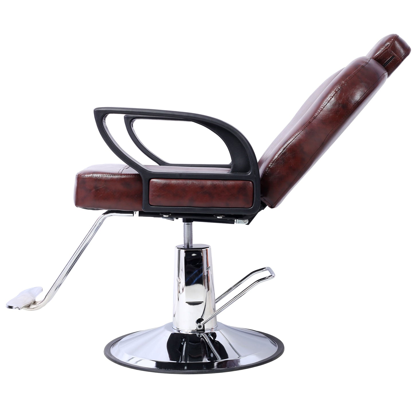 Artist hand Hair Stylist All Purpose Barber Chair for Barbershop Salon Chair,Heavy Duty Hydraulic Barber Chair Spa Furniture Shampoo Reclining Extra Wider Seat Beauty Hair Salon Equipment ,brown