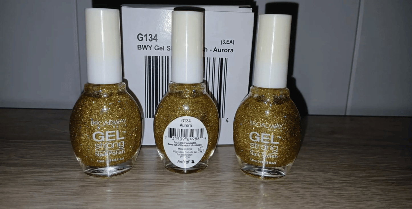 ~~3-PACK~~ *Broadway Nails* Gel Strong Nail Polish -pick your color- .44floz