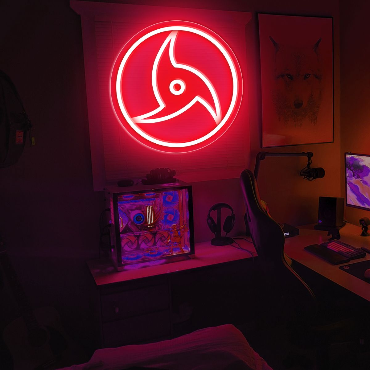 1pc Cool Neon Light Sign - Dimmable, USB Powered, Acrylic Board