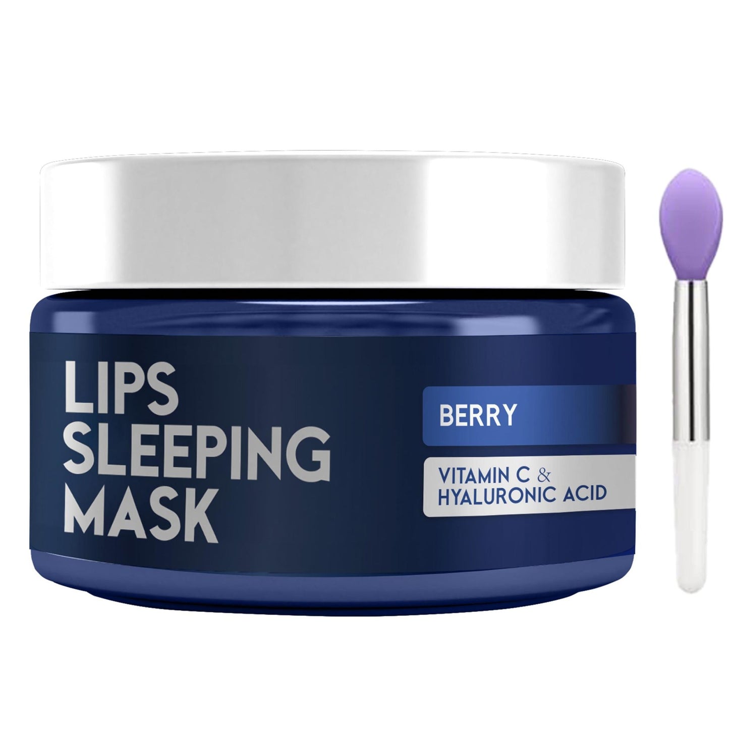 Lip Sleeping Mask with Hyaluronic Acid Vitamin C Nourish Hydrate Dry Lips with Lip Balm Berry