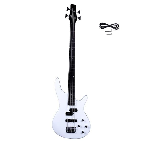 Exquisite Stylish IB Bass with Power Line and Wrench Tool White