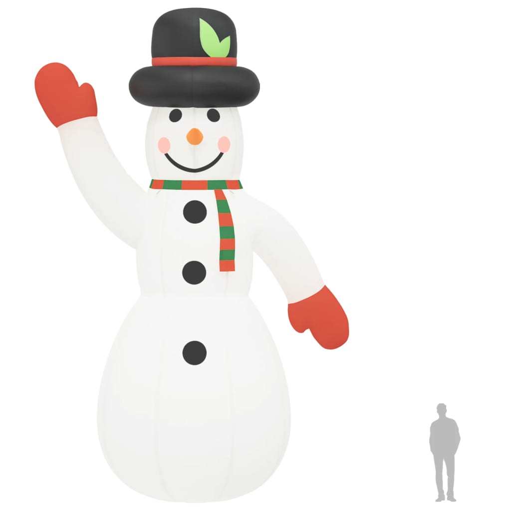 Christmas Inflatable Snowman with LEDs 393.7"