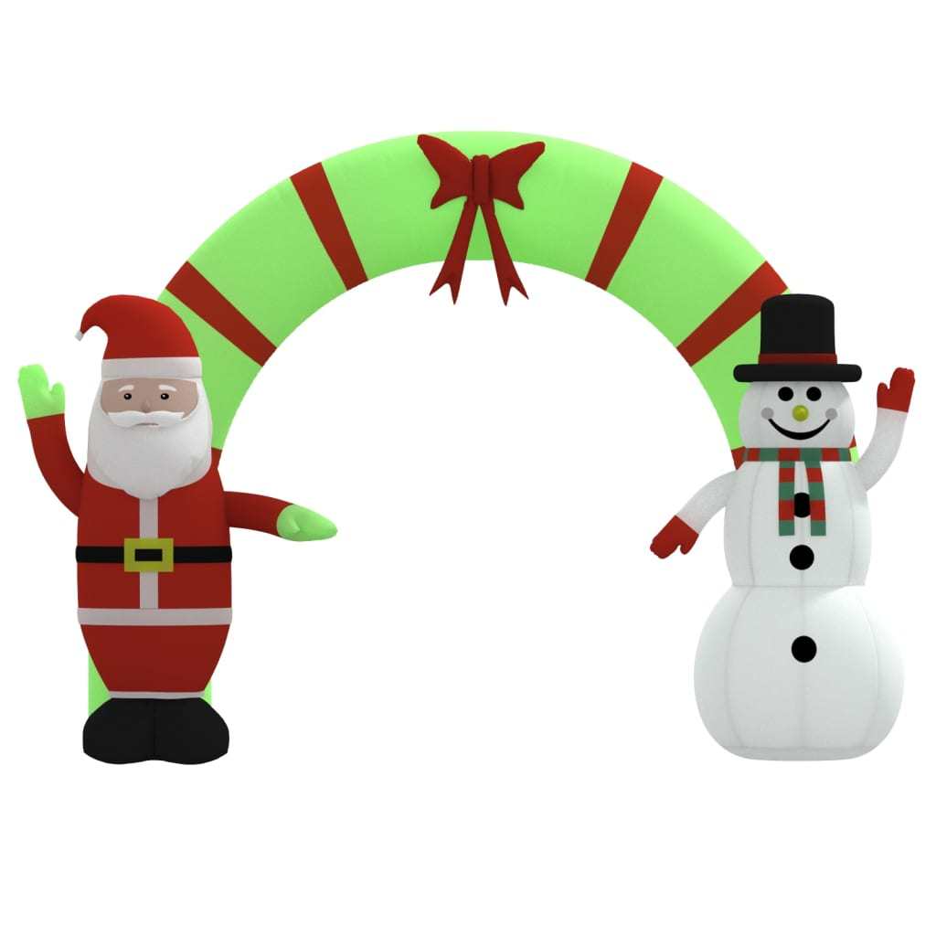 Christmas Inflatable Santa & Snowman Arch Gate LED 106.3"