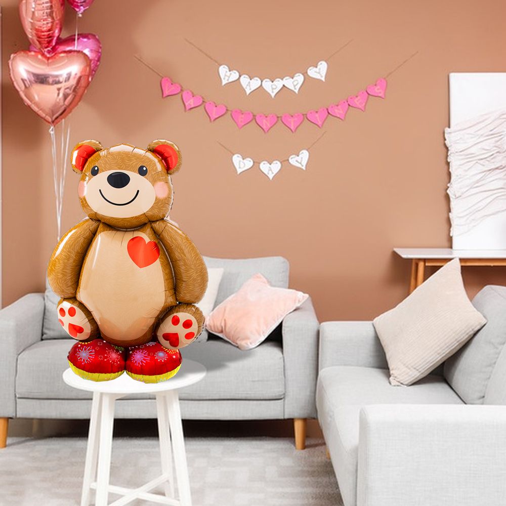 12 pcs Bear Balloons Teddy Bear Love Balloon 91cm*76cm for Wedding  Birthday Valentine's Day Party Supplies