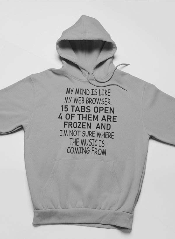 My Mind Is Like My Web Browser Hoodie