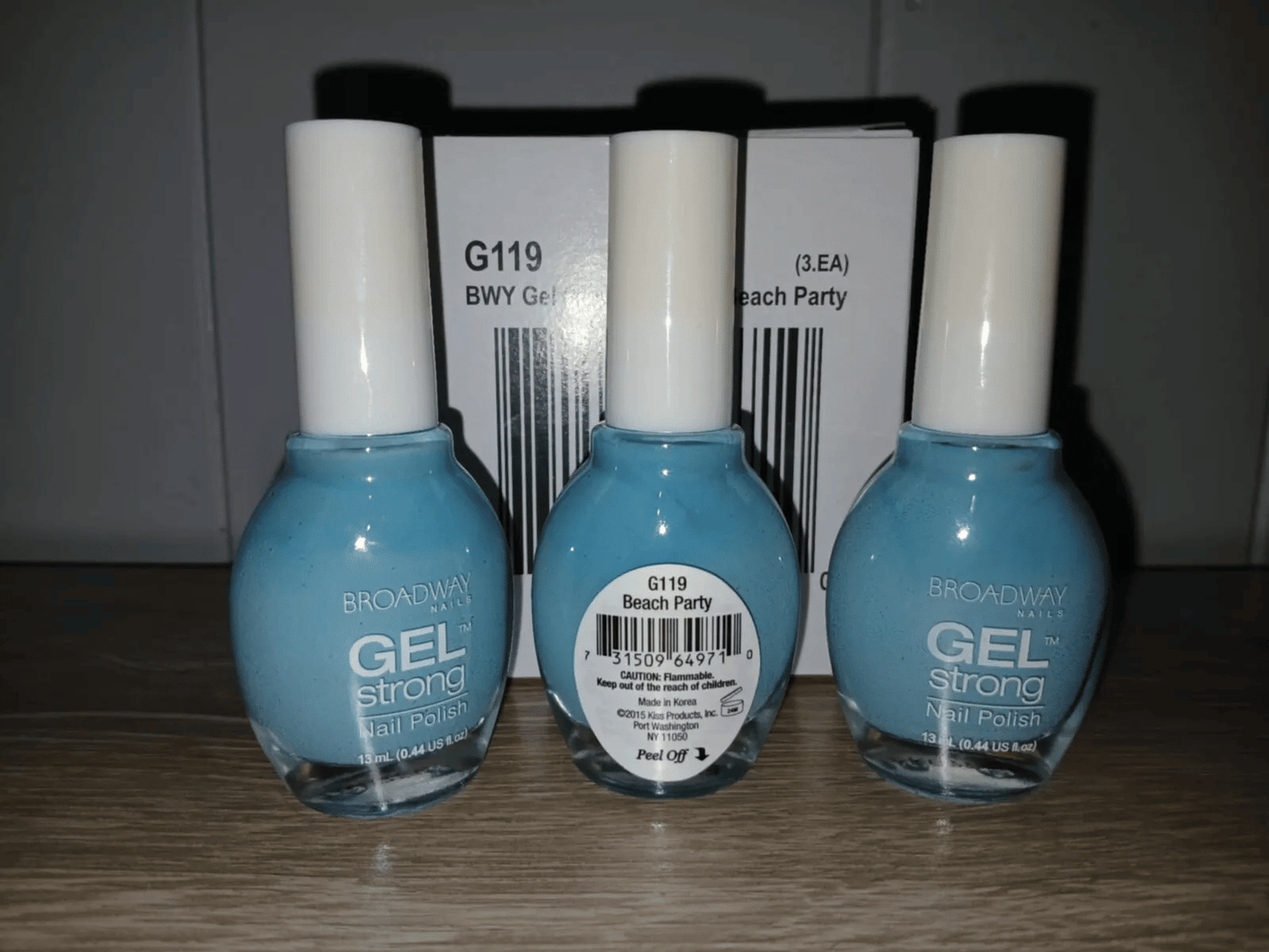 ~~3-PACK~~ *Broadway Nails* Gel Strong Nail Polish -pick your color- .44floz