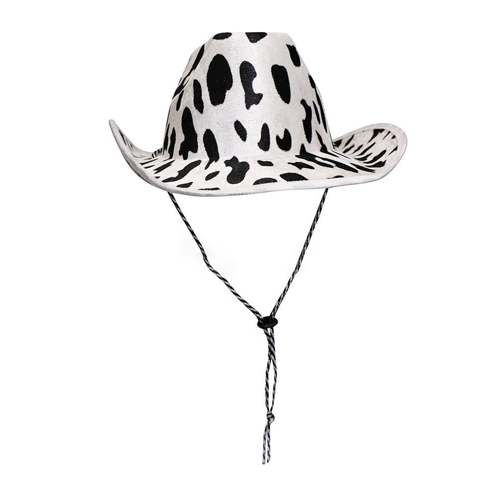 Halloween Hat Cow Print Cowboy Hat For Western Theme