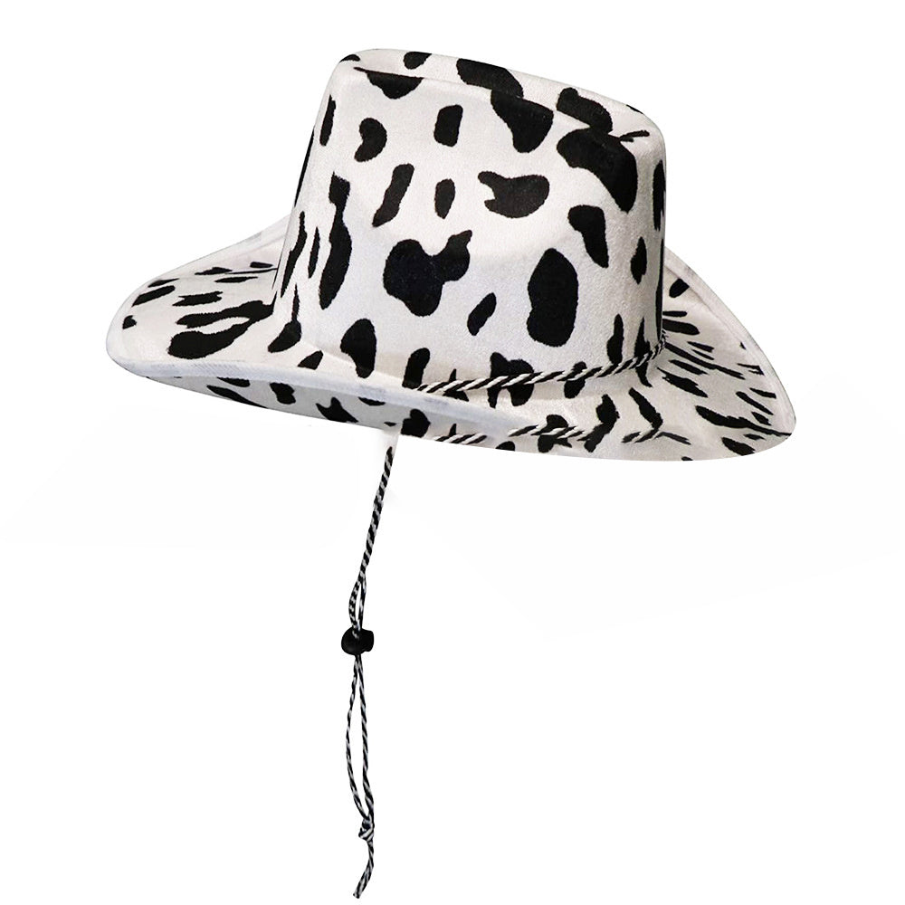 Halloween Hat Cow Print Cowboy Hat For Western Theme