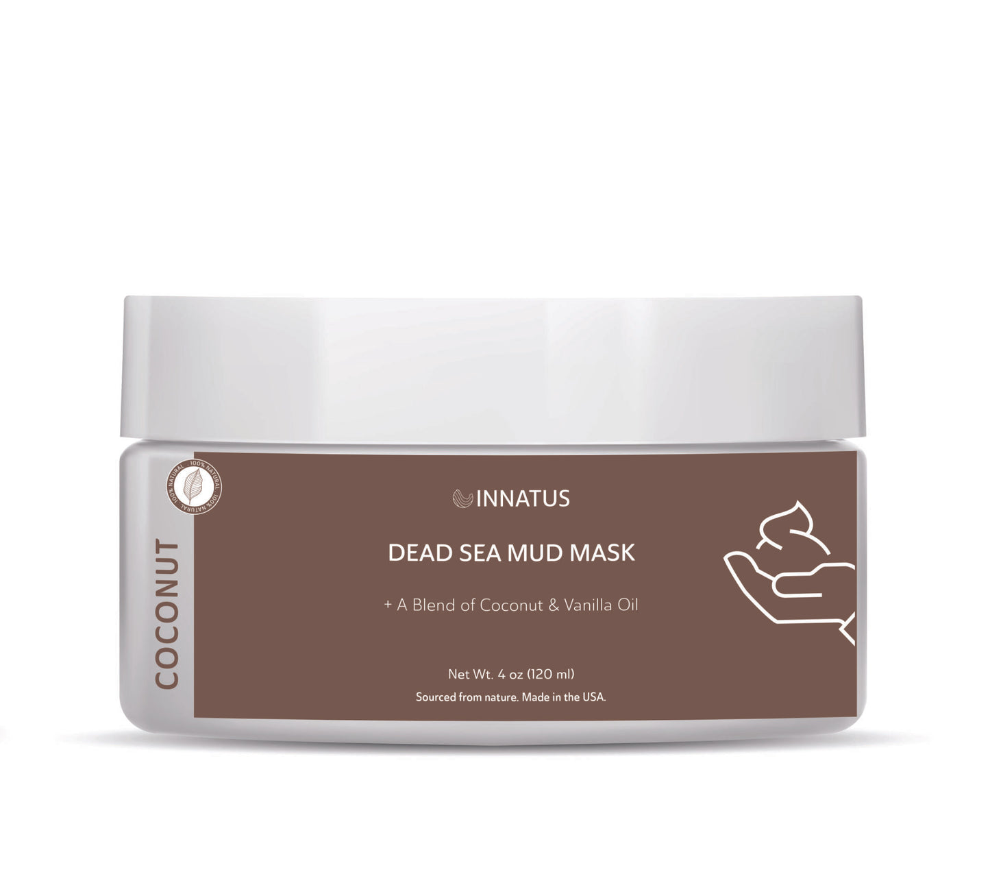 Dead Sea Mud Mask with Agave Coconut Oil – 4oz Detoxifying & Hydrating Face Mask – Purifies Skin & Controls Acne While Nourishing with Coconut Agave Oil  "