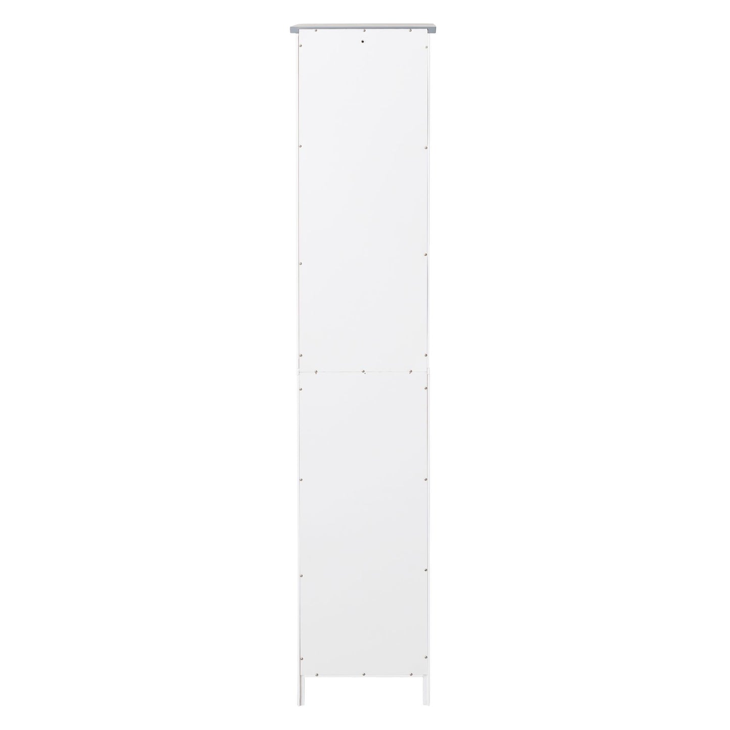 FRALIMK Bathroom Storage Cabinet, Tall Slim Cabinet with 3 Shelves & Door, Floor Freestanding Linen Cabinet for Living Room, White