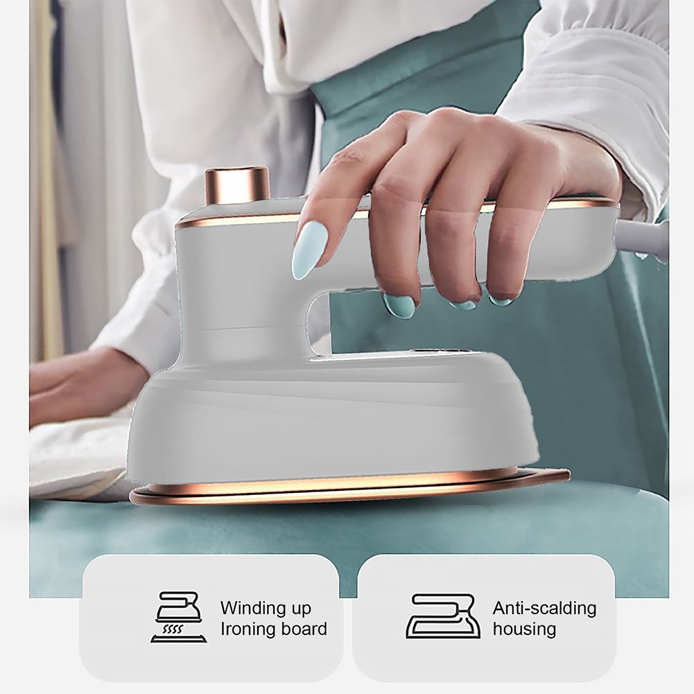 Professional Mini Steam Iron Handheld Portable Garment Steamer Dry Wet Double Clothes Fabric Ironing Machine for Home and Travel; with Ironing Board Pad