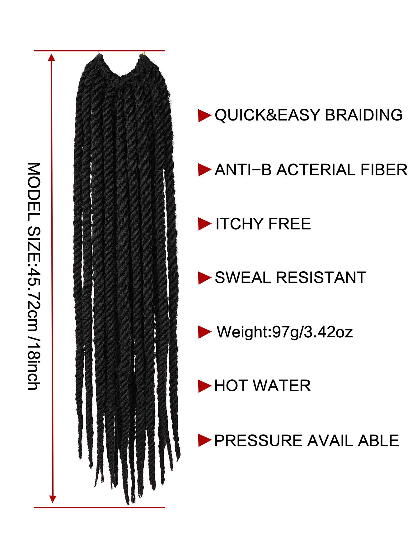 FOUR STRAND SENEGAL TWIST Senegalese Twist Crochet Hair Braids