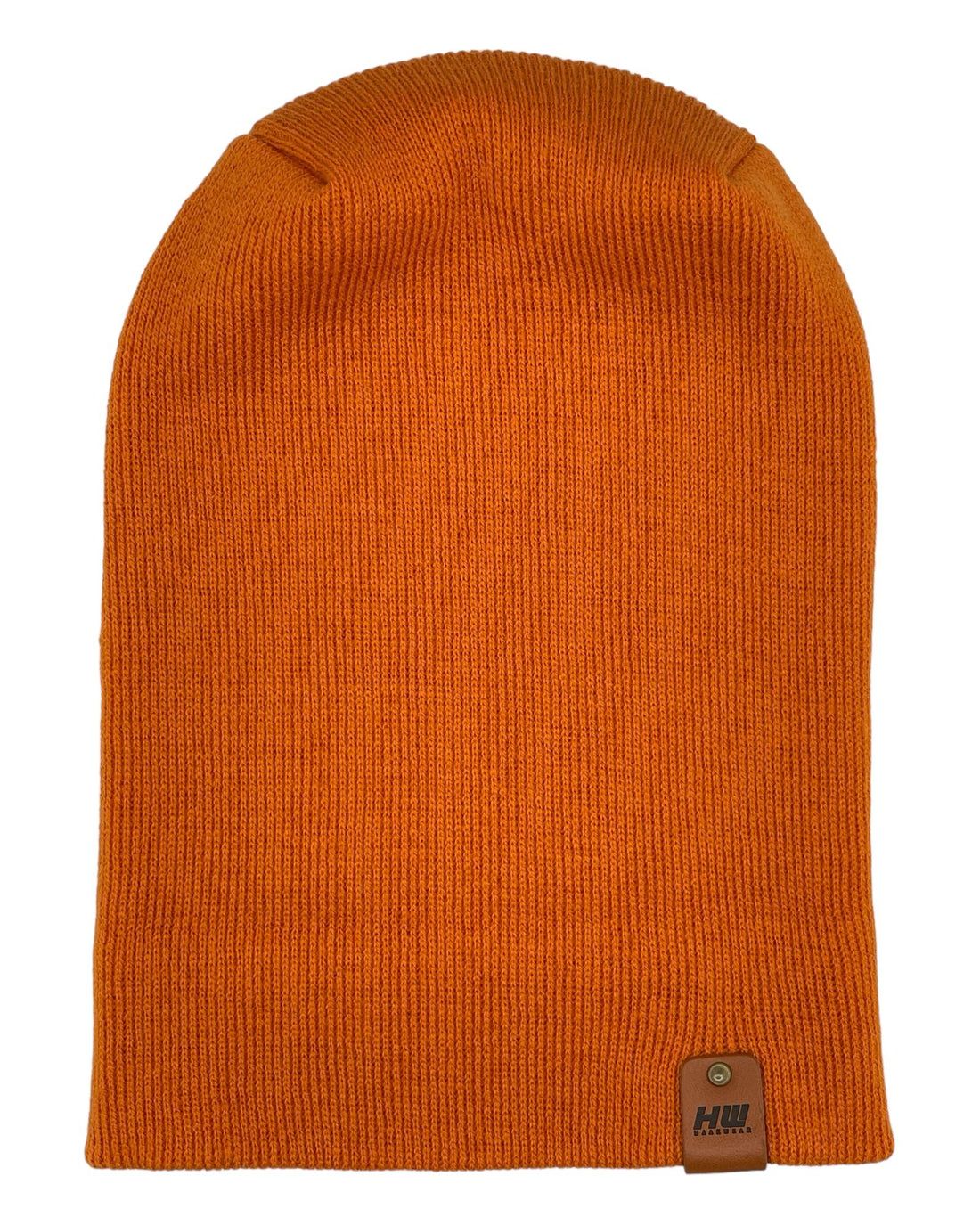 HAAKWEAR Theta-Stitch Cuffed Beanie - Designed and Made in USA (Patent Pending Design) - Tiger Orange