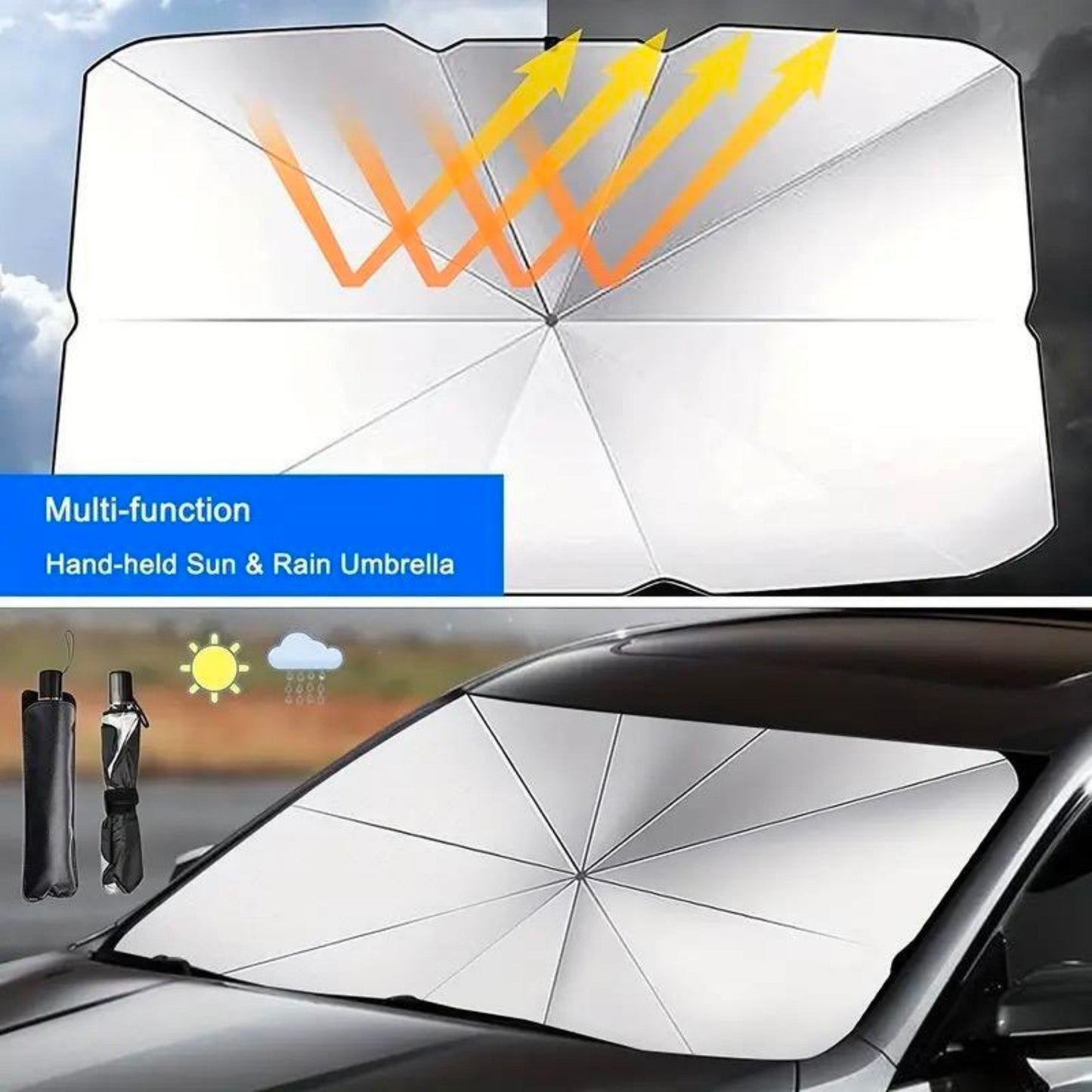 Protect Your Car From The Sun With This Portable, Foldable Car Windshield Sunshade! Ban on Amazon sales