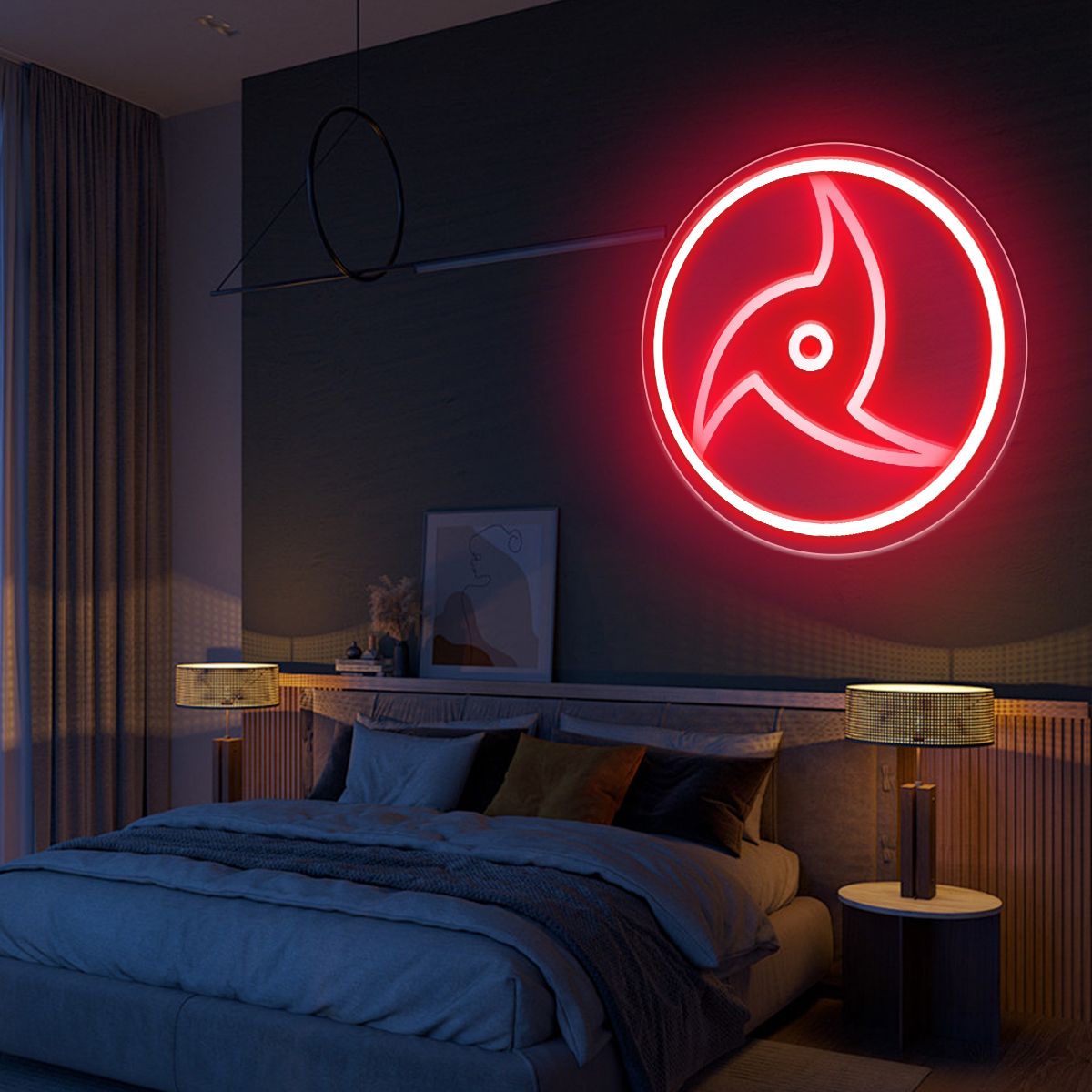 1pc Cool Neon Light Sign - Dimmable, USB Powered, Acrylic Board