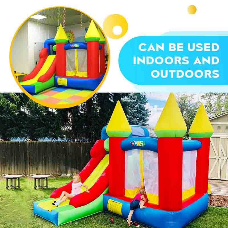 YARD Inflatable Bouncer Bouncy Castle Bounce House Combo Slide with Blower