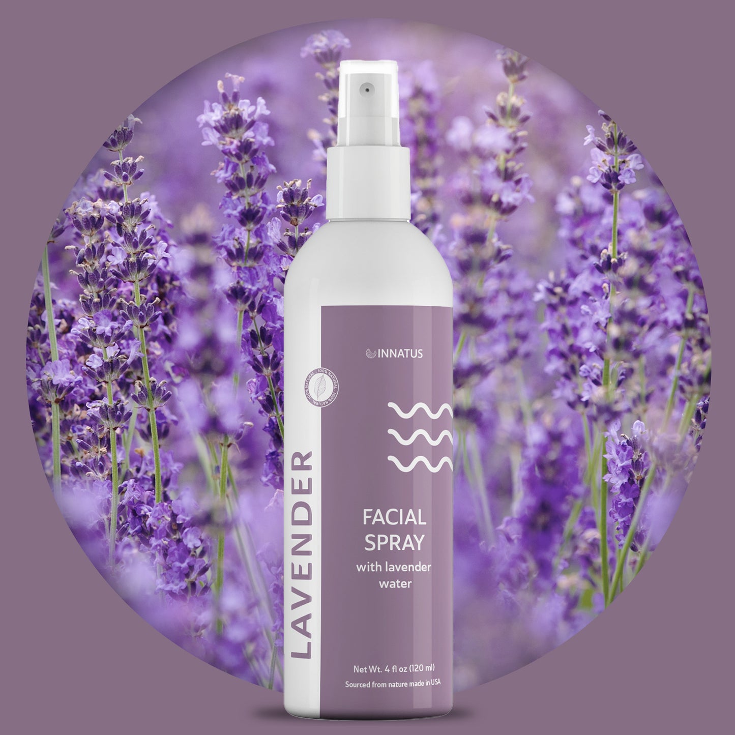 Lavender Facial Mist – 4oz Hydrating & Revitalizing Face Mist – Soothing Lavender-Infused Spray for Instant Hydration, Skin Refreshment, & Makeup Setting   "