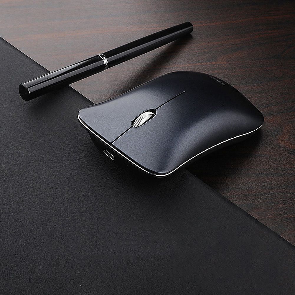 Wireless Slim Mouse,Dual Mode Mouse Wireless Bluetooth 4.0 Mouse Computer Mice Rechargeable with Nano USB Receiver for PC Laptop Android