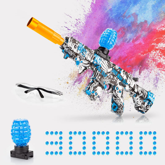 Electric Gel Ball Blaster, High-Speed Gelfire Blaster for Orbeez with 30000 Gel Rounds and Eyewear, Splatter Ball Toys for Outdoor Shooting Game Party Gift Ages 14 & Up, Red Sentinel