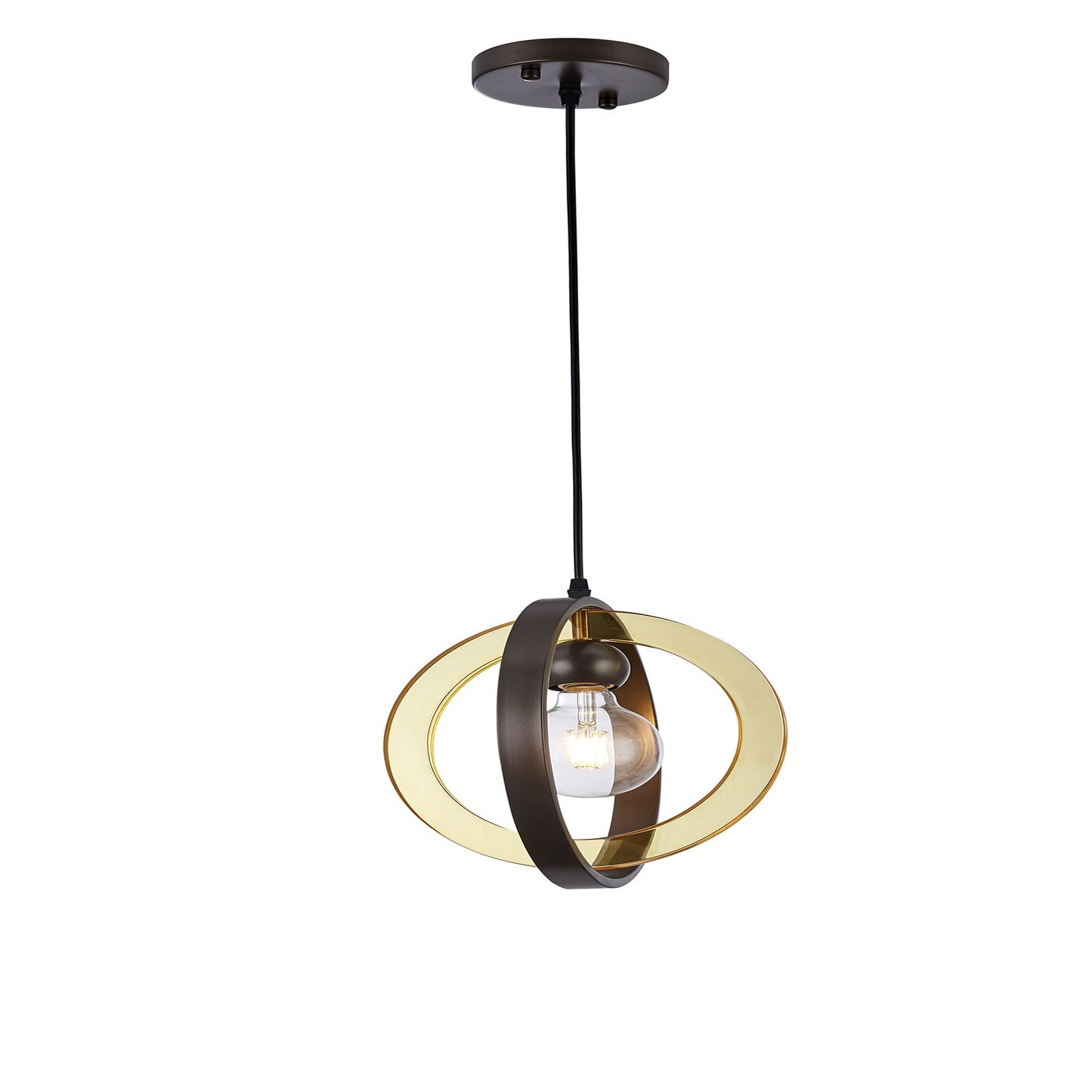 1-Light Matte Antique Bronze Chandelier(Bulb Not Included)