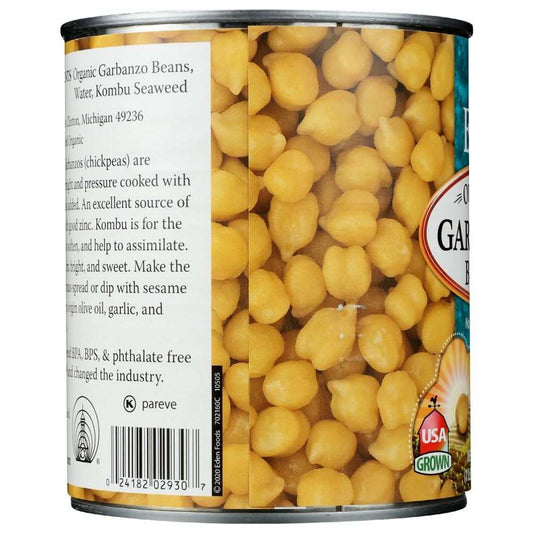 EDEN FOODS: Organic Garbanzo Beans, 29 oz