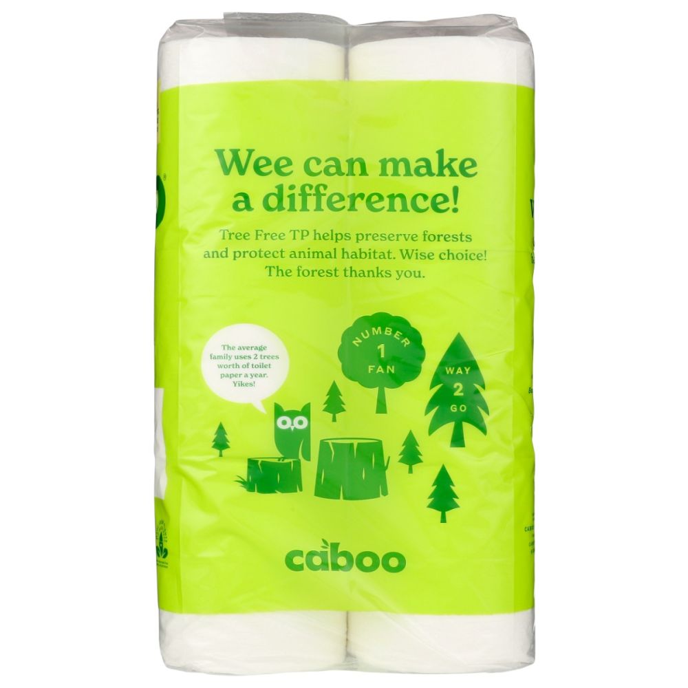 CABOO: Tree Free Bamboo Toilet Paper 12Pk 300 Sheets, 1 ea