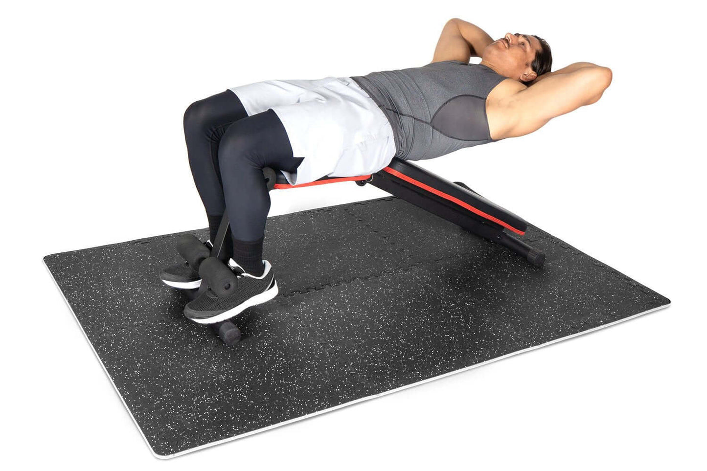 Rubber Top Exercise Puzzle Mat 0.75in 24sqft