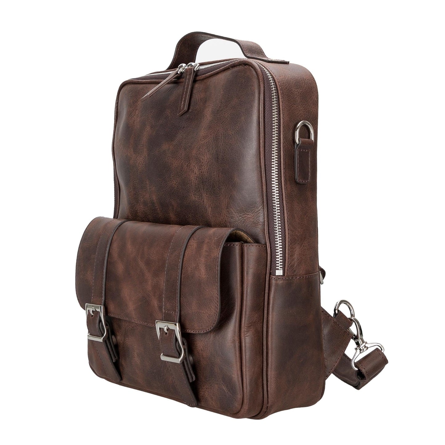 Elmira Leather Laptop Backpack for Men and Women