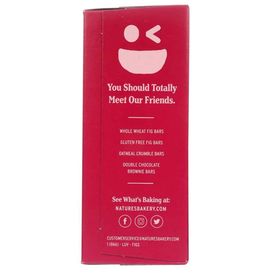 NATURES BAKERY: Whole Wheat Fig Bars Raspberry, 12 oz
