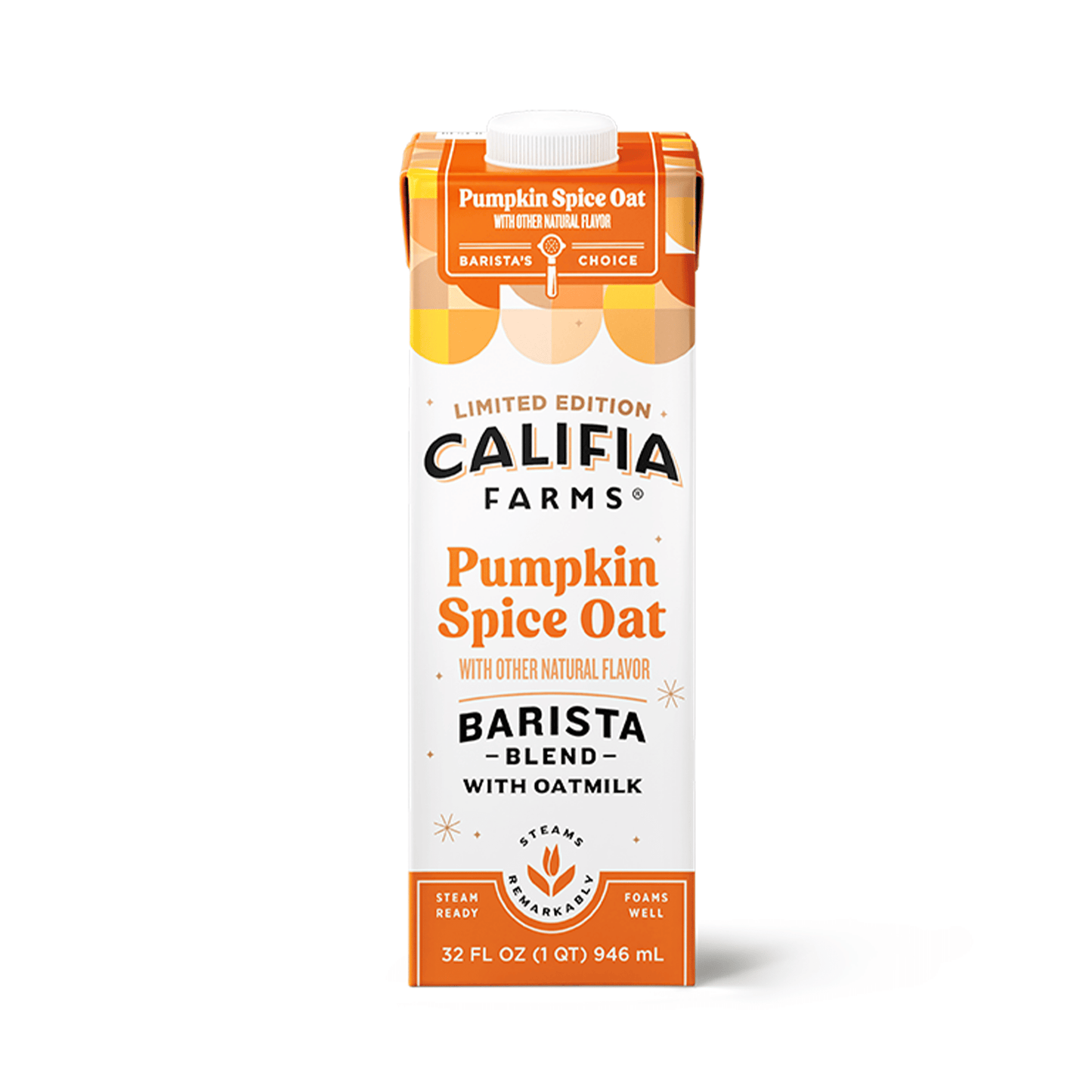 Califia Pumpkin Barista Oat Milk - 12 Cartons
