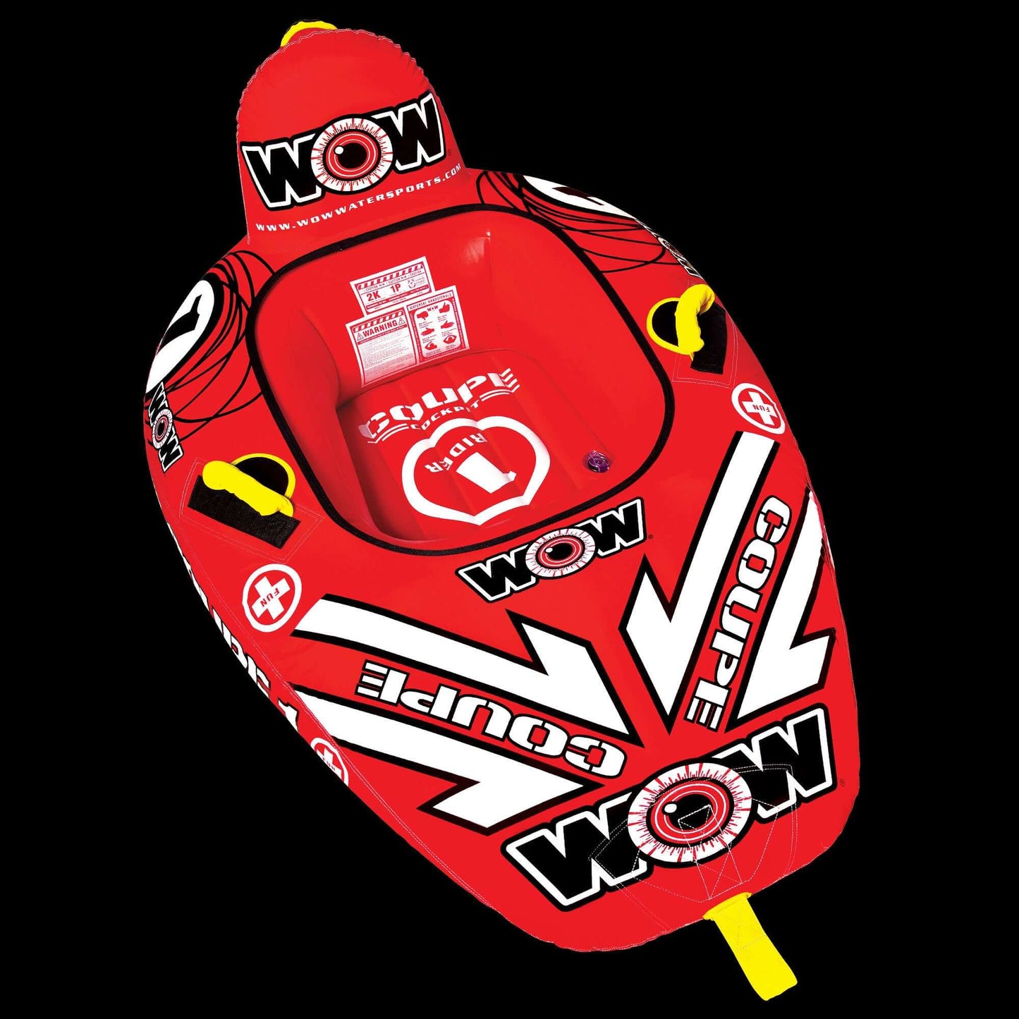 WOW Watersports 1 Person Coupe Cockpit Towable Water Tube
