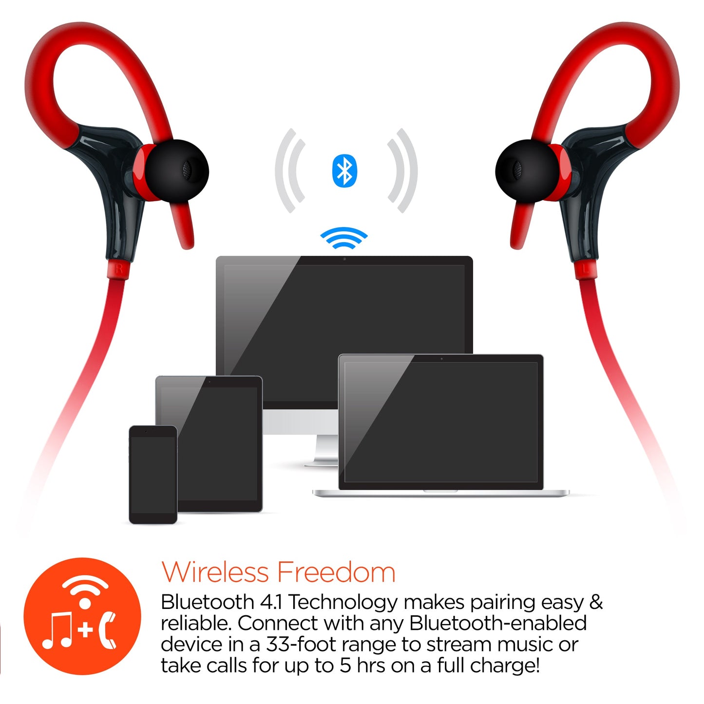 HyperGear Marathon Sport Wireless Bluetooth Earphones