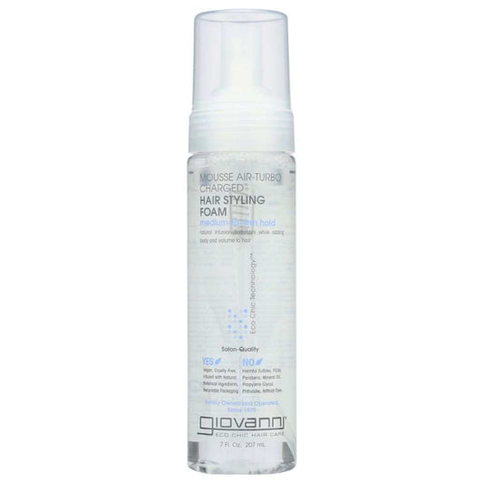 GIOVANNI COSMETICS: Mousse Air Turbo Charged Hair Styling Foam, 7 oz