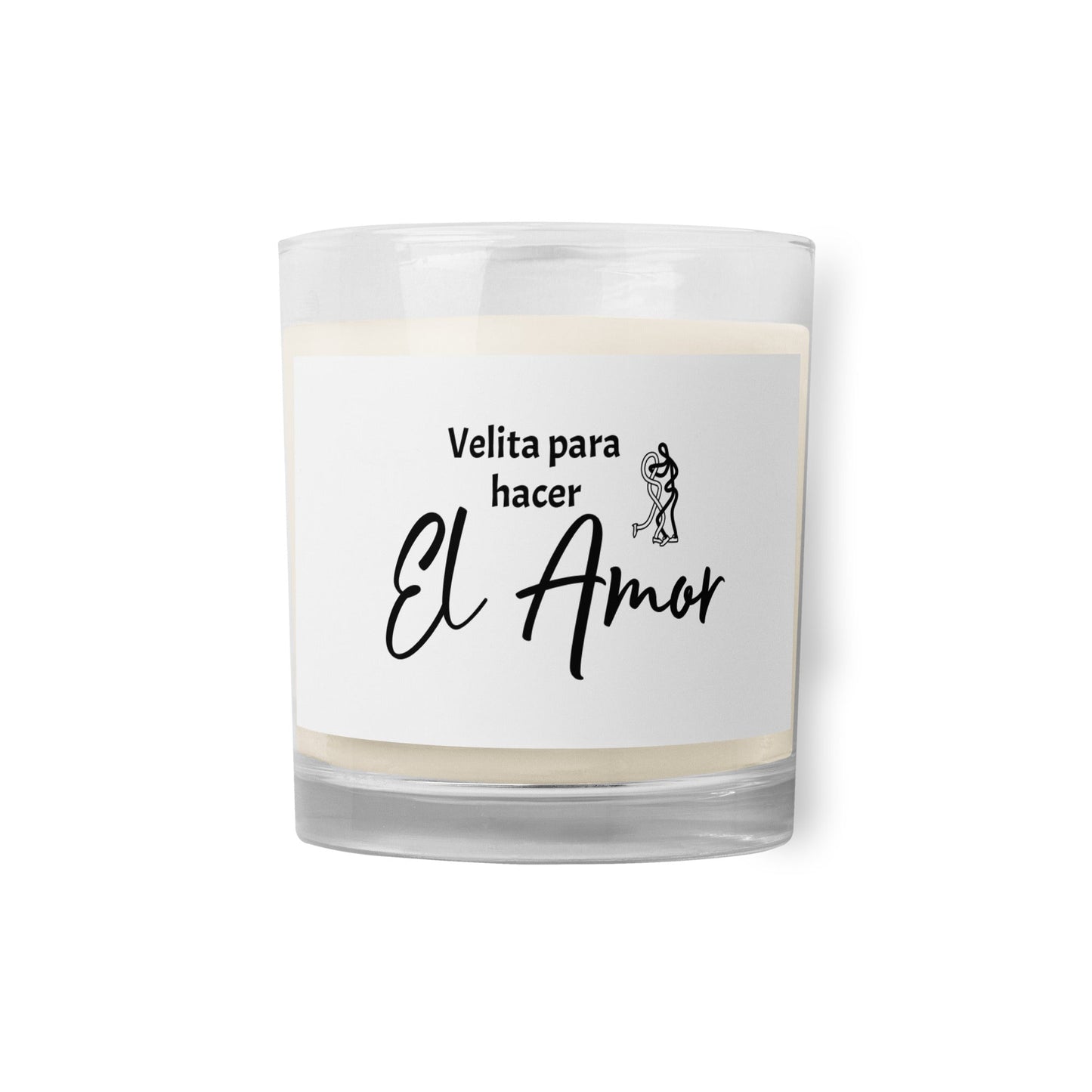 Glass jar soy wax candle