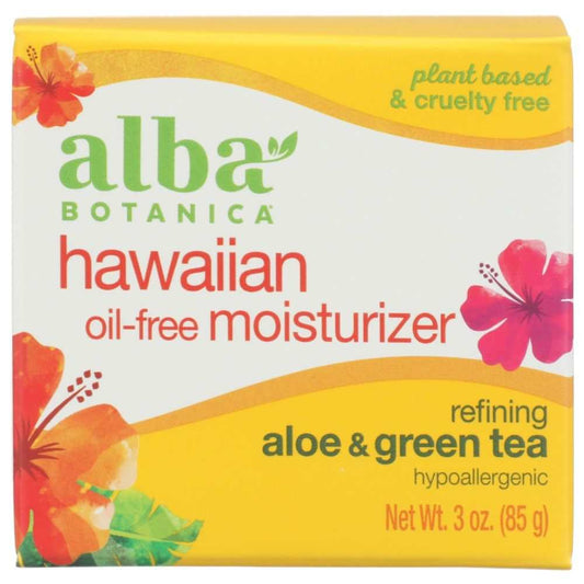 ALBA BOTANICA: Hawaiian Oil Free Moisturizer Aloe and Green Tea, 3 oz