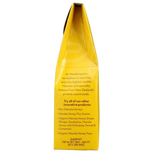 Wedderspoon Organic Manuka Honey - Lemon Honey Drops 4oz |Immune Boost