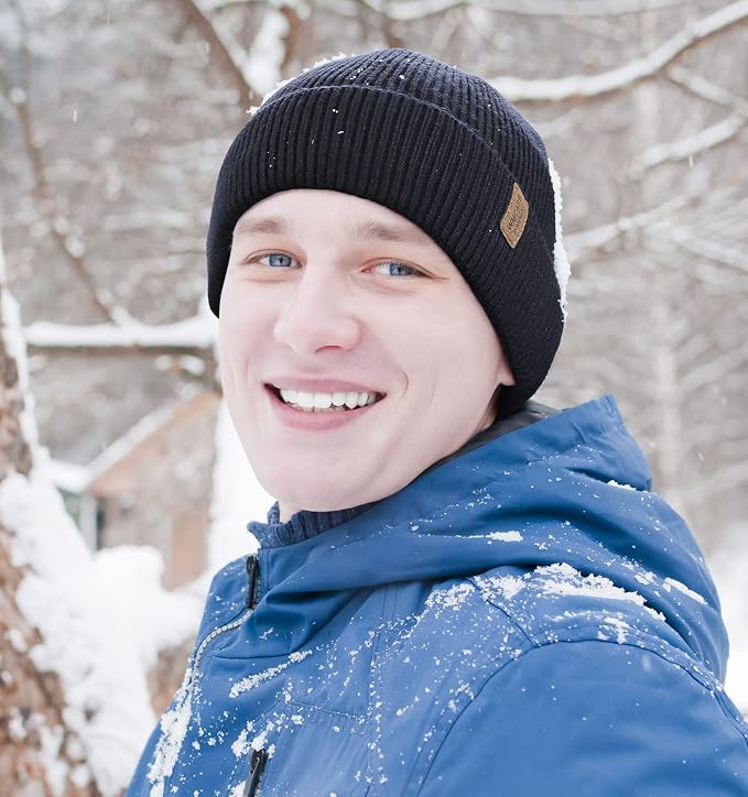 Wmcaps Winter Beanie for Men Women, Soft Warm Fleece Lined Knit Hat